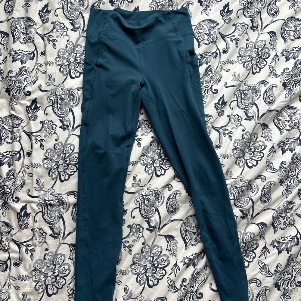 teal fabletics leggings